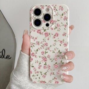 iPhone 15 Pro Case 🌸 Cute Floral Pink – BRAND NEW